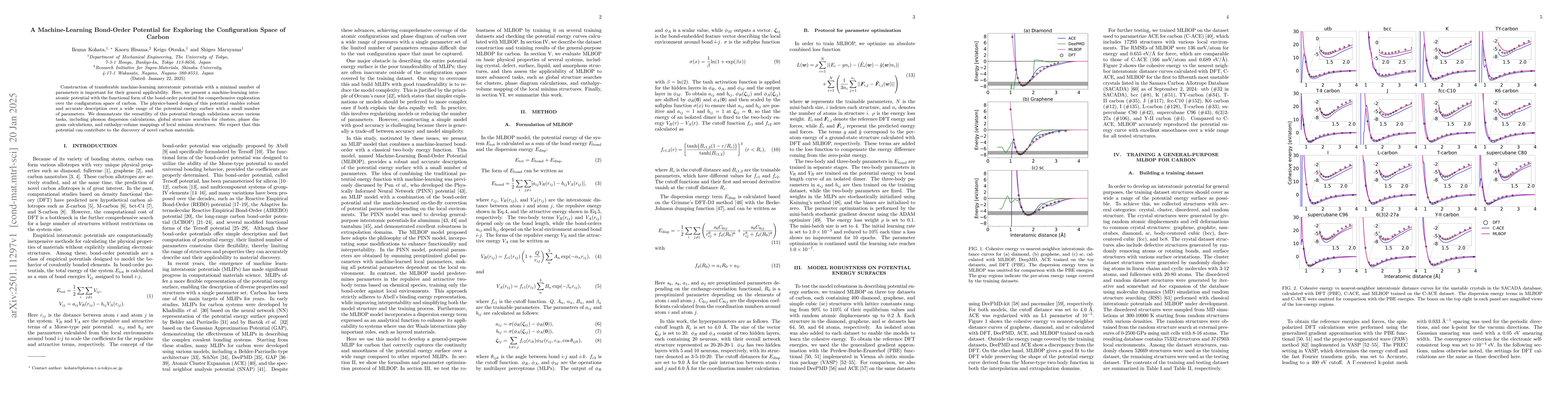 Thumbnail for A Machine-Learning Bond-Order Potential for Exploring the Configuration
  Space of Carbon