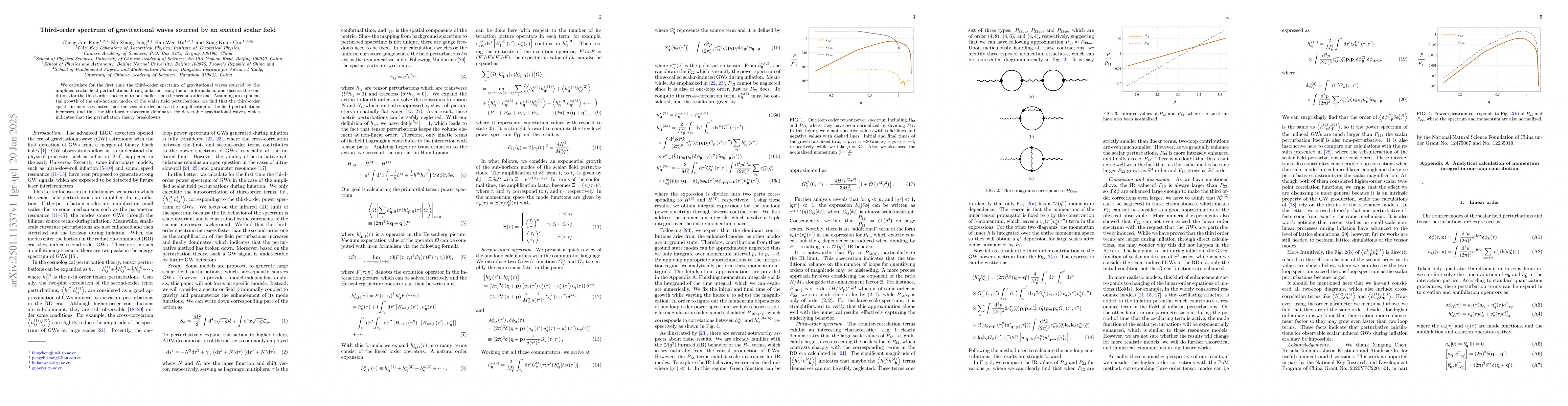 Thumbnail for Third-order spectrum of gravitational waves sourced by an excited scalar
  field