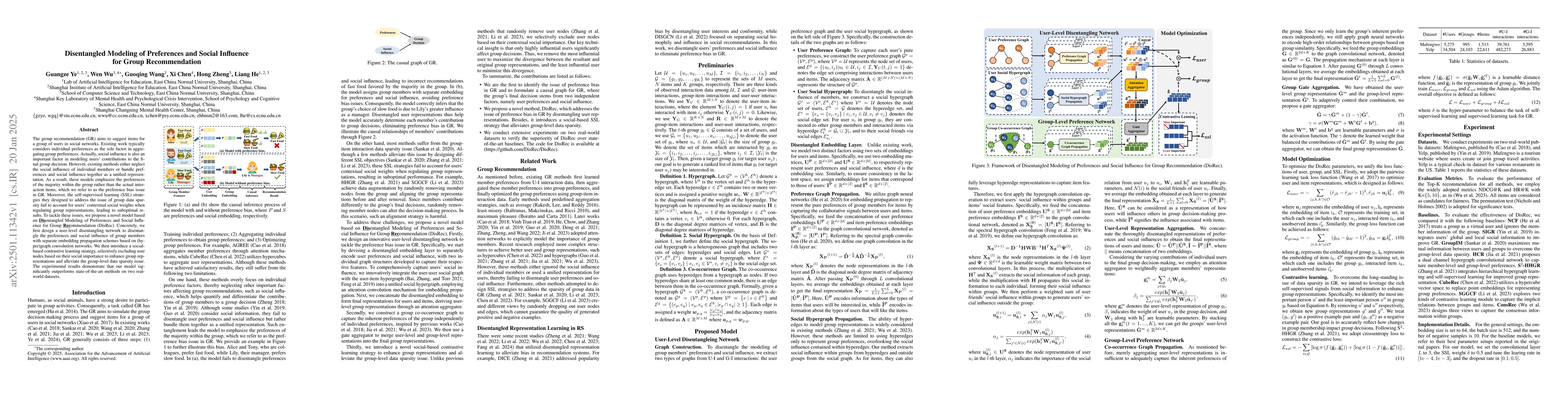 Thumbnail for Disentangled Modeling of Preferences and Social Influence for Group
  Recommendation