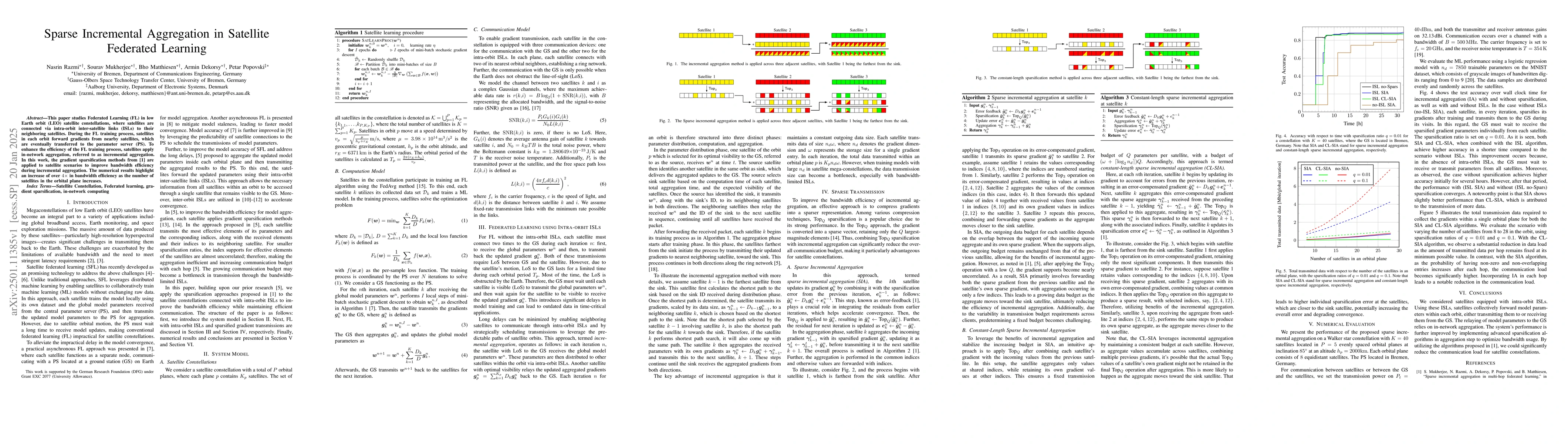 Thumbnail for Sparse Incremental Aggregation in Satellite Federated Learning