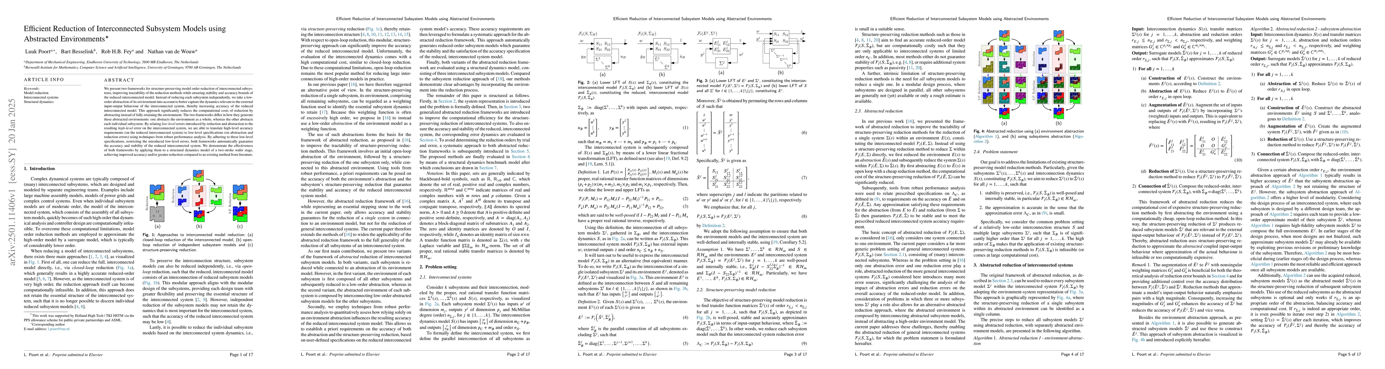 Thumbnail for Efficient Reduction of Interconnected Subsystem Models using Abstracted
  Environments