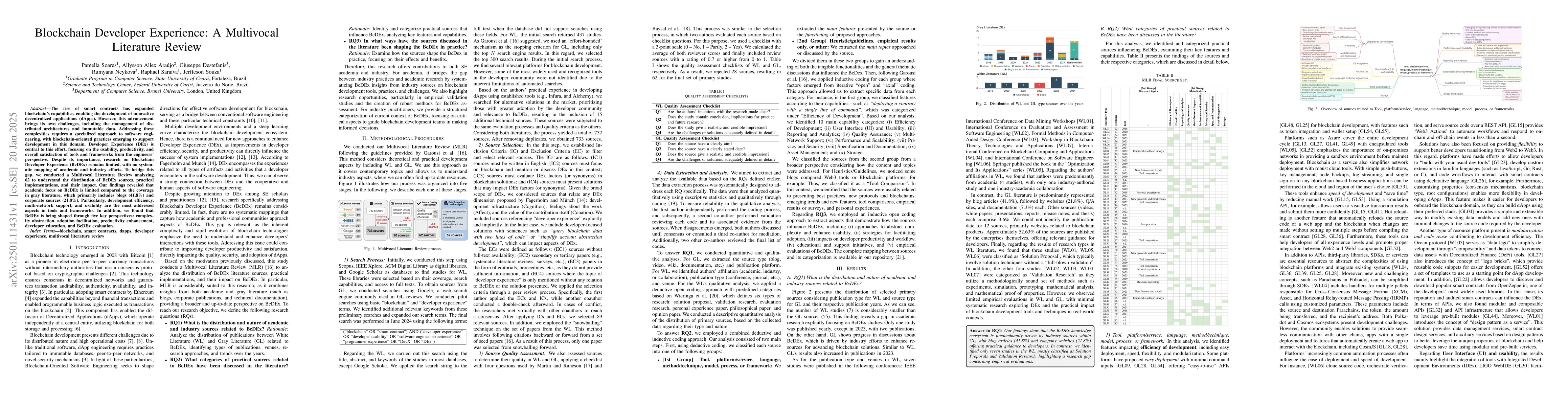 Thumbnail for Blockchain Developer Experience: A Multivocal Literature Review