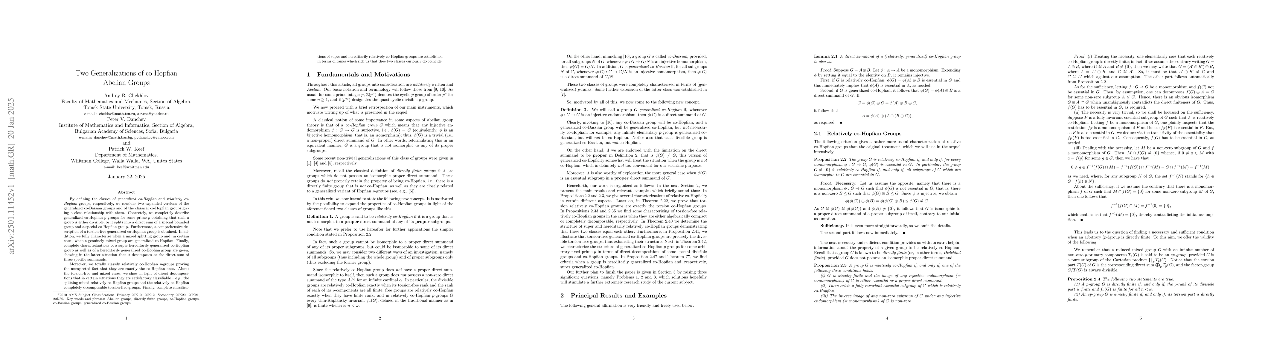 Thumbnail for Two Generalizations of co-Hopfian Abelian Groups
