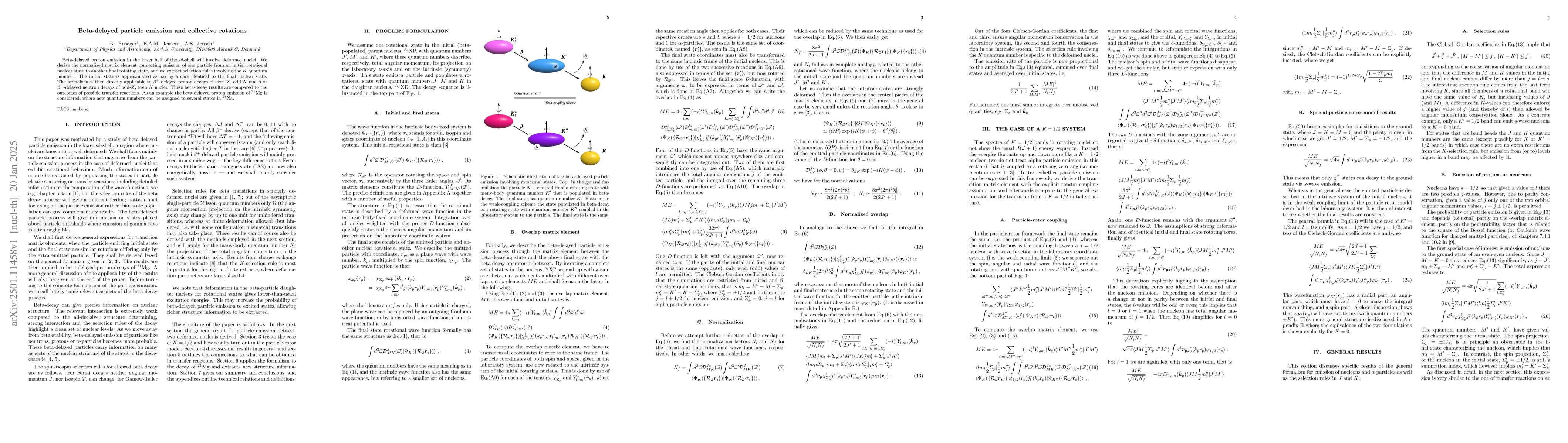 Thumbnail for Beta-delayed particle emission and collective rotations