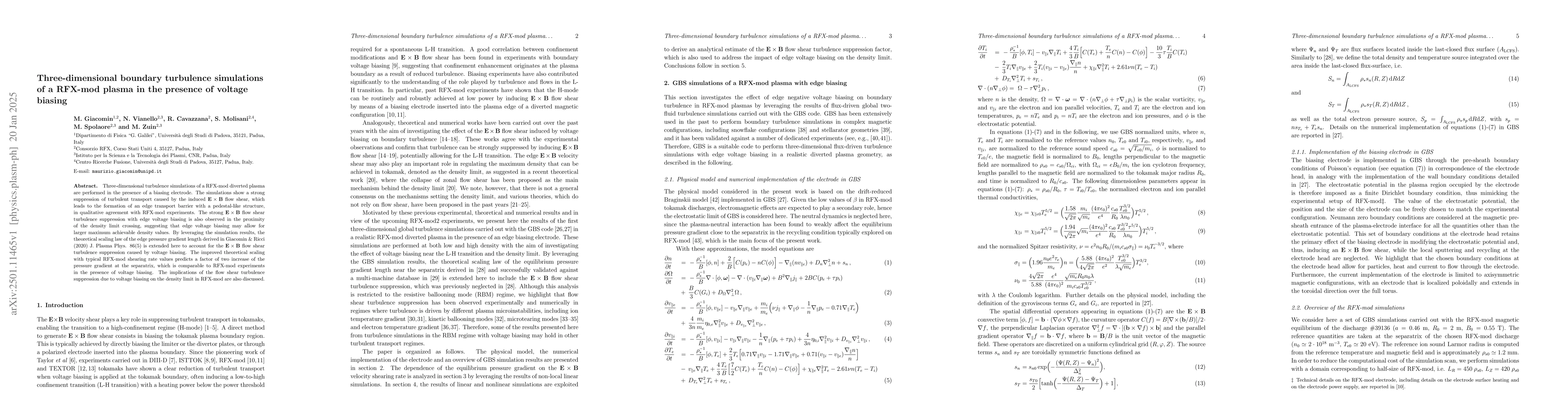 Thumbnail for Three-dimensional boundary turbulence simulations of a RFX-mod plasma in
  the presence of voltage biasing