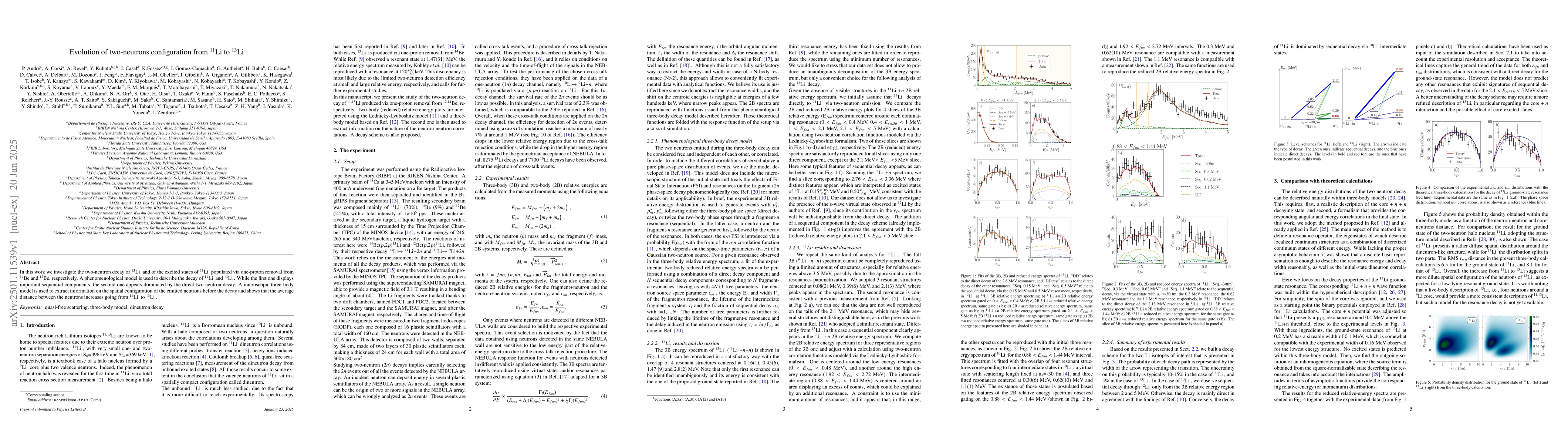 Thumbnail for Evolution of two-neutrons configuration from 11Li to 13Li