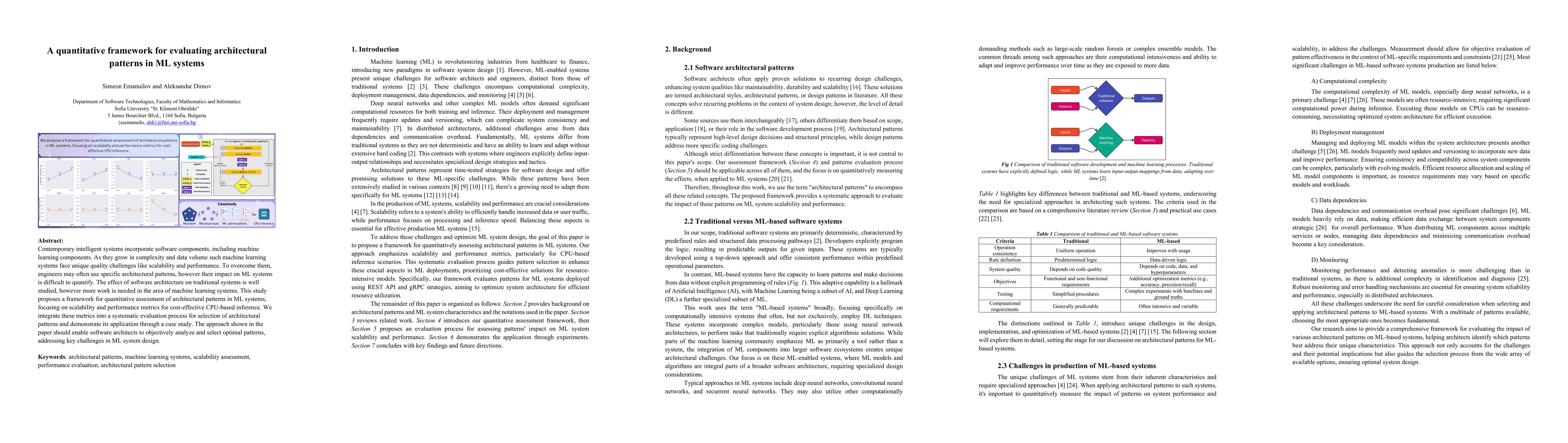 Thumbnail for A quantitative framework for evaluating architectural patterns in ML
  systems