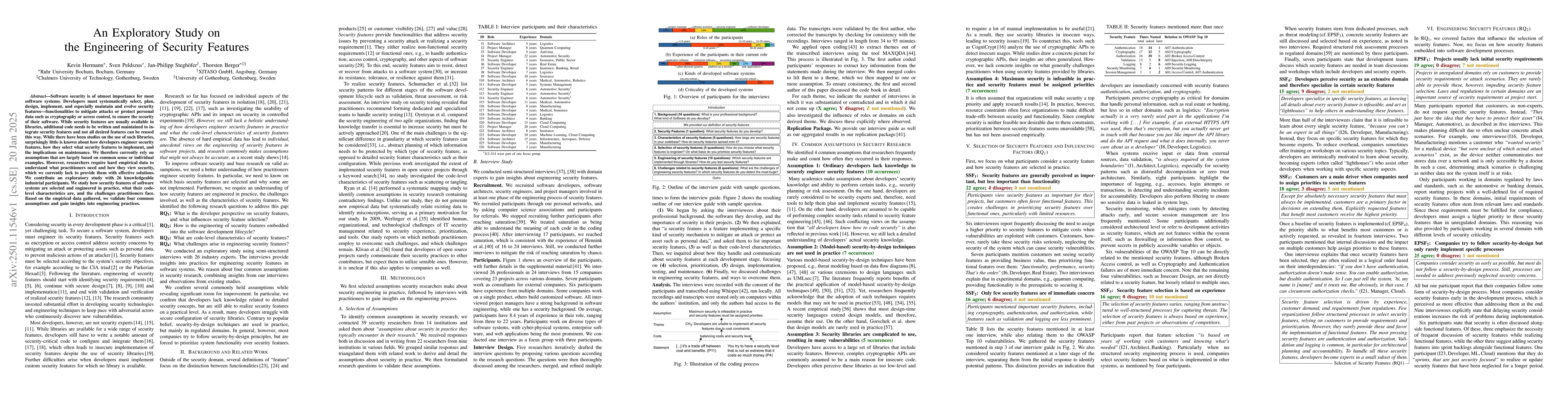 Thumbnail for An Exploratory Study on the Engineering of Security Features