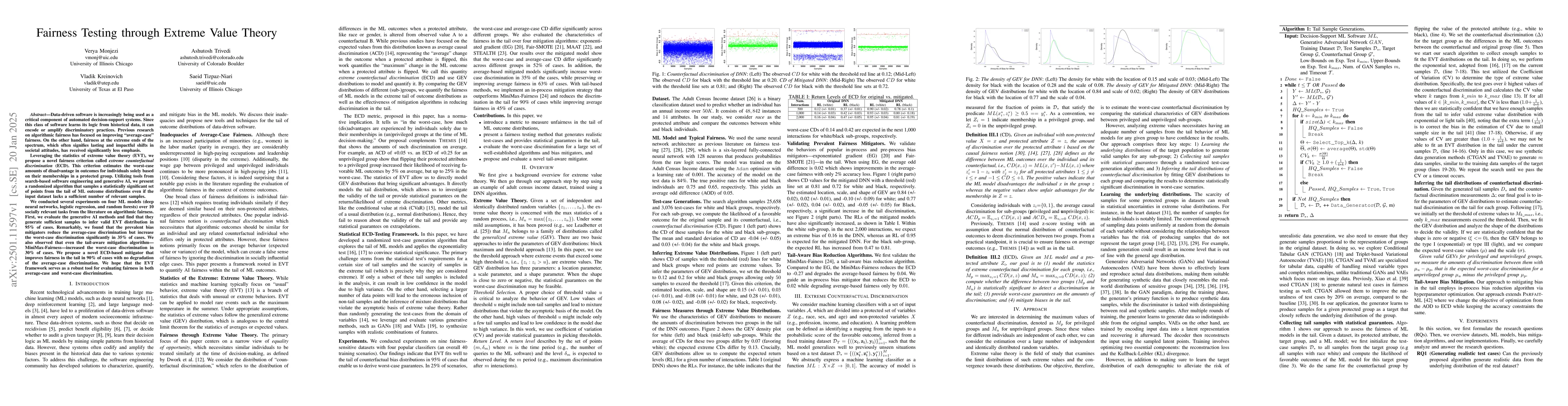 Thumbnail for Fairness Testing through Extreme Value Theory