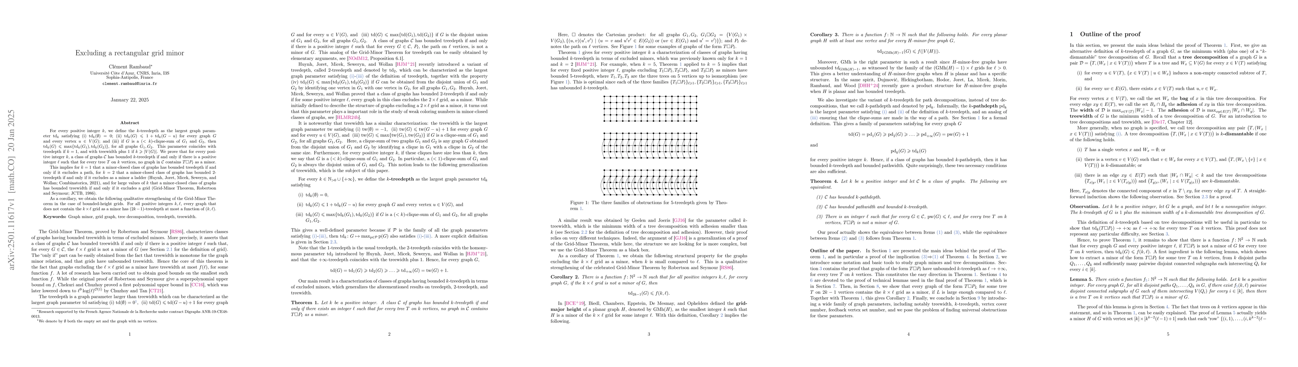 Thumbnail for Excluding a rectangular grid