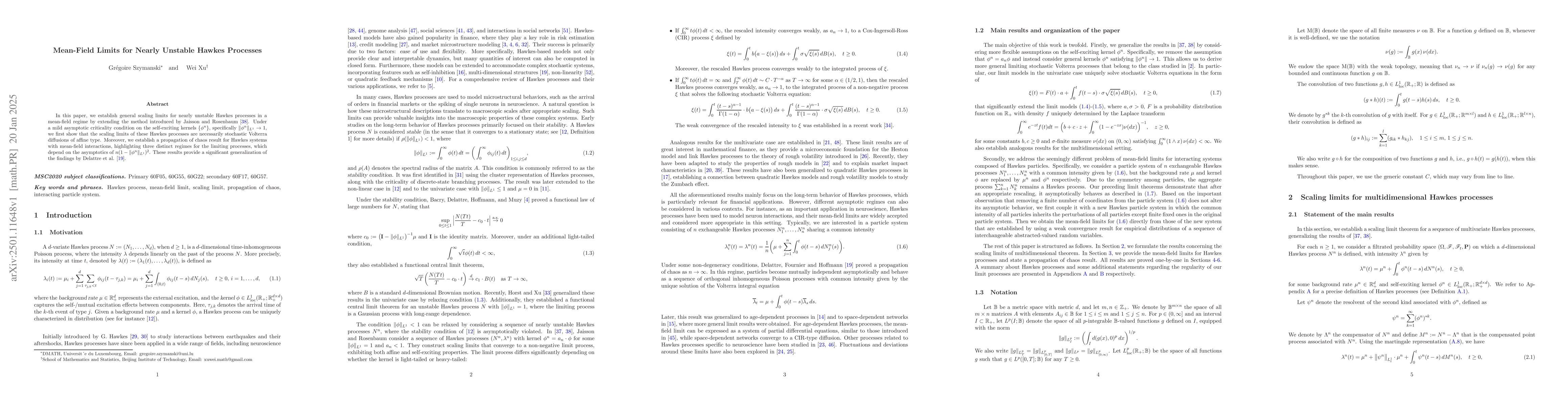 Thumbnail for Mean-Field Limits for Nearly Unstable Hawkes Processes