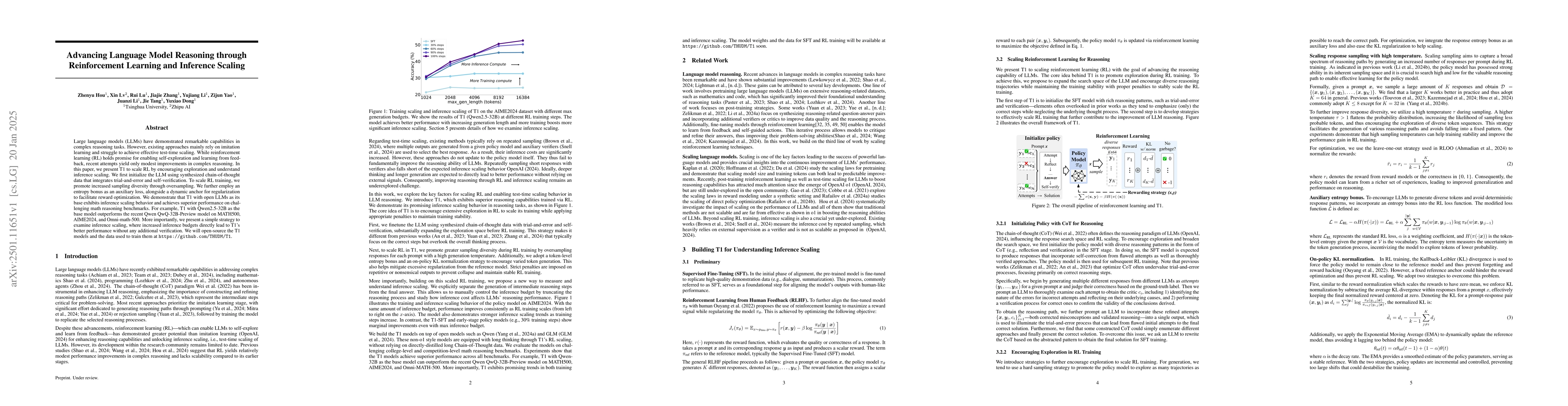Thumbnail for Advancing Language Model Reasoning through Reinforcement Learning and
  Inference Scaling