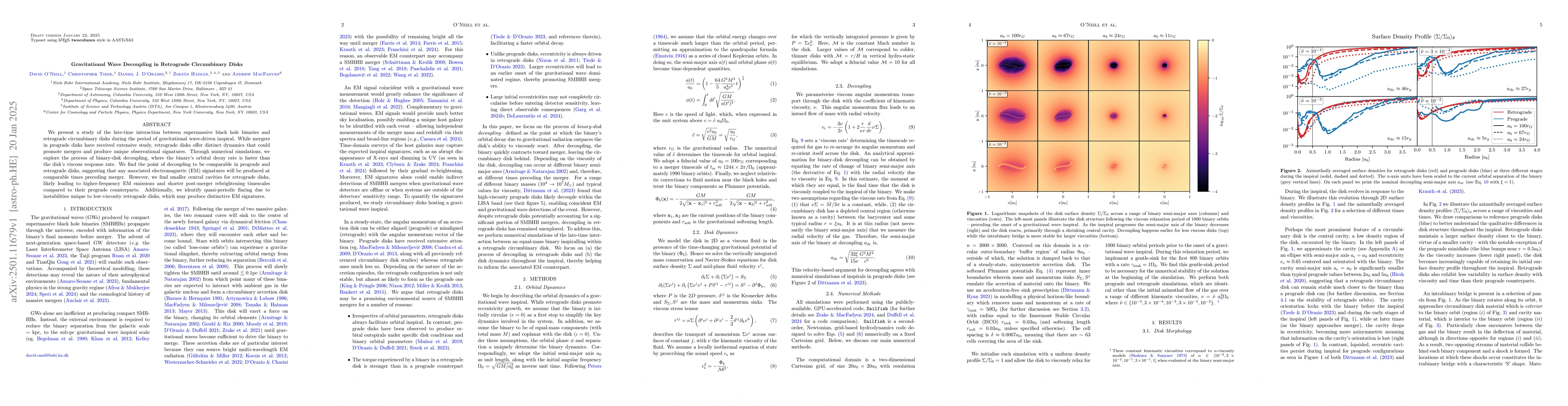 Thumbnail for Gravitational Wave Decoupling in Retrograde Circumbinary Disks