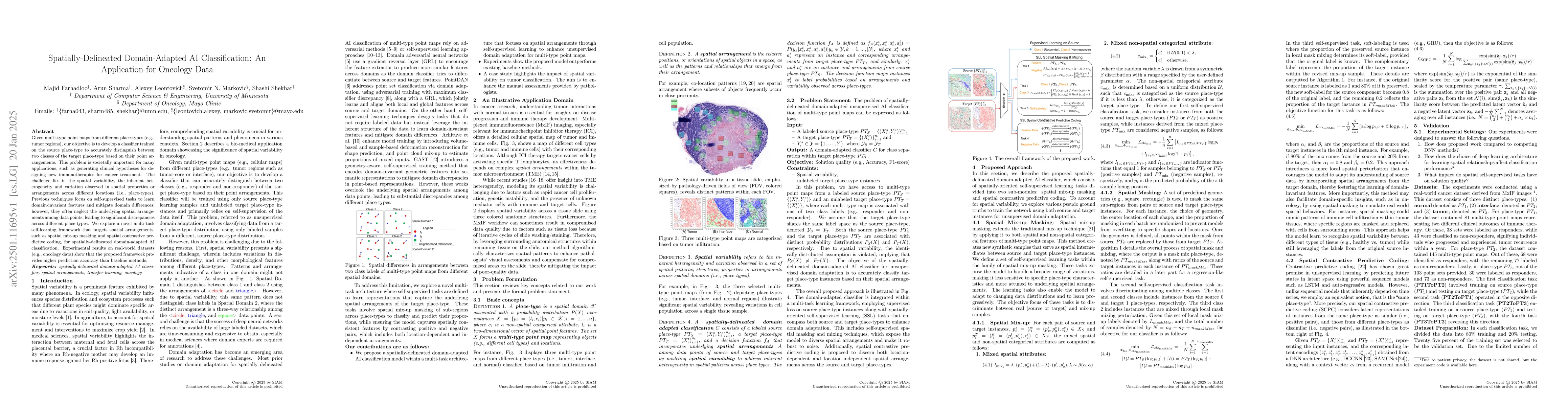Thumbnail for Spatially-Delineated Domain-Adapted AI Classification: An Application
  for Oncology Data