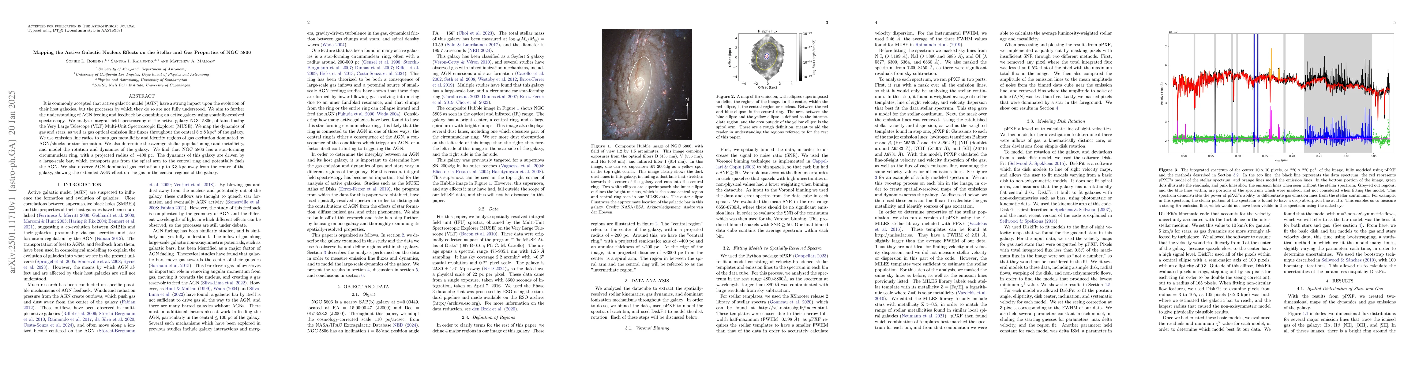 Thumbnail for Mapping the Active Galactic Nucleus Effects on the Stellar and Gas
  Properties of NGC 5806