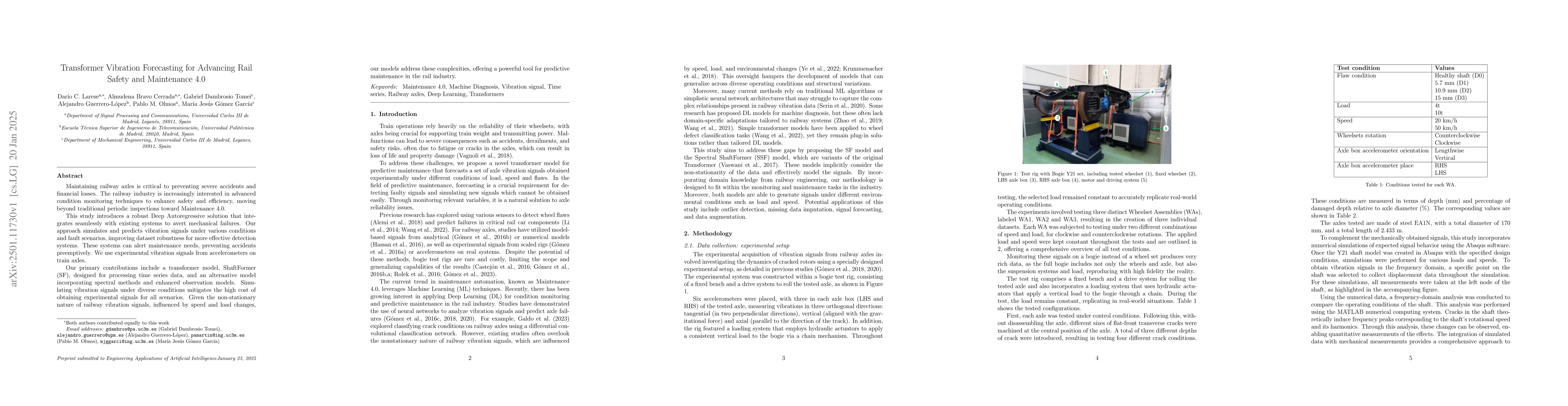 Thumbnail for Transformer Vibration Forecasting for Advancing Rail Safety and
  Maintenance 4.0