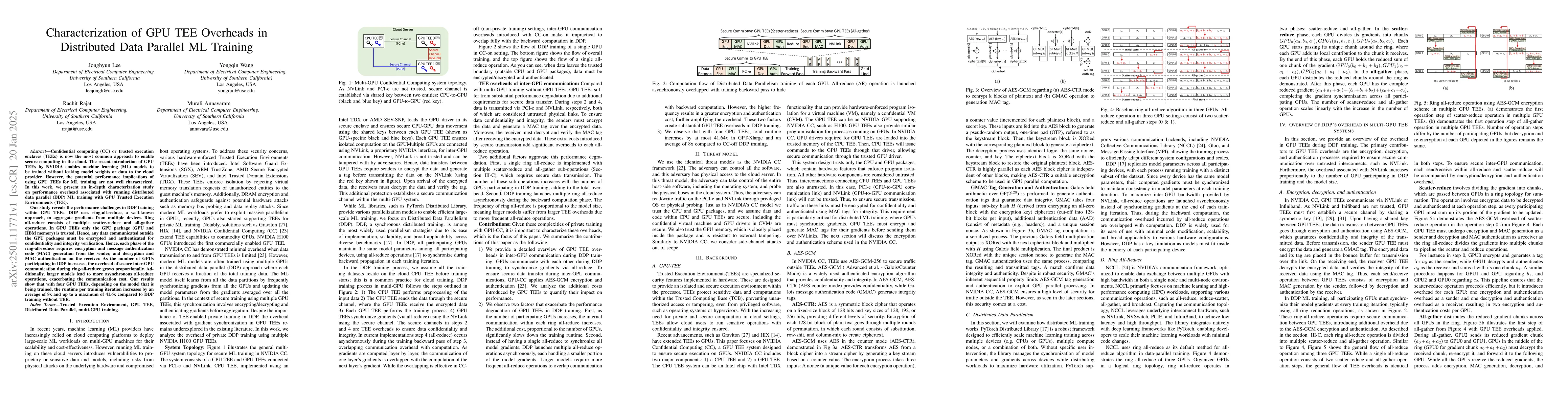 Thumbnail for Characterization of GPU TEE Overheads in Distributed Data Parallel ML
  Training