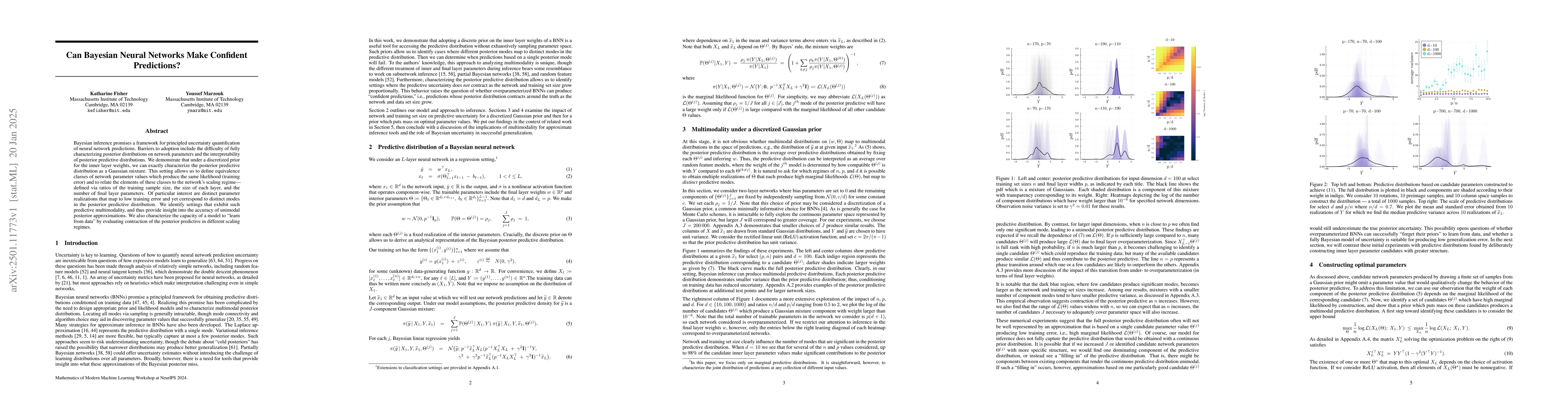 Thumbnail for Can Bayesian Neural Networks Make Confident Predictions?