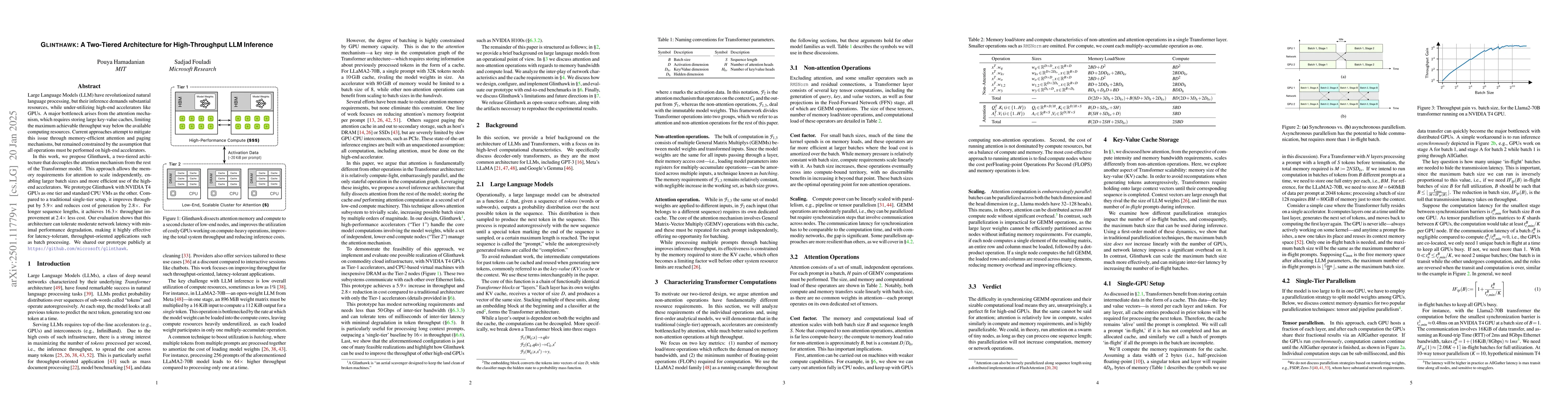Thumbnail for Glinthawk: A Two-Tiered Architecture for High-Throughput LLM Inference
