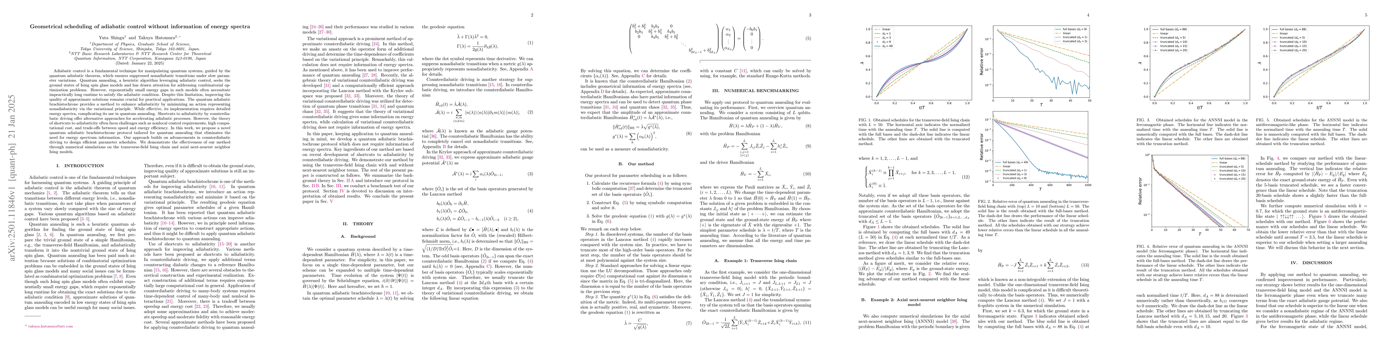 Thumbnail for Geometrical scheduling of adiabatic control without information of
  energy spectra