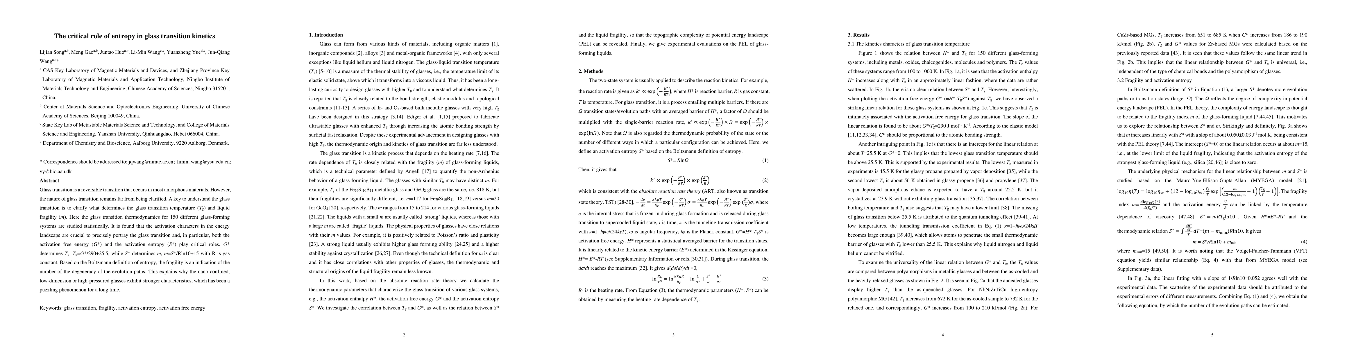 Thumbnail for The critical role of entropy in glass transition kinetics