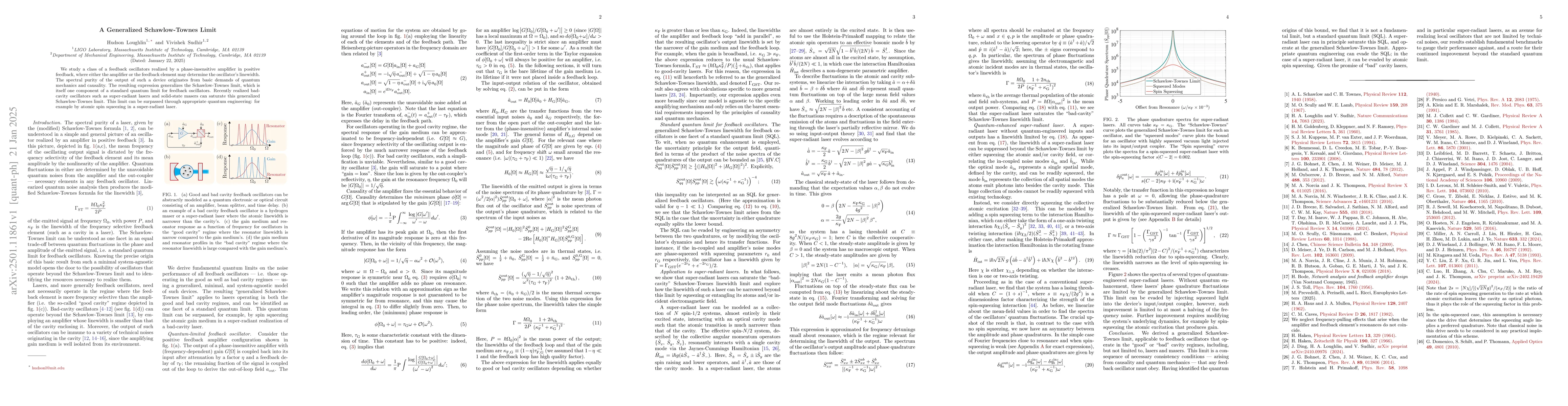 Thumbnail for A Generalized Schawlow-Townes Limit