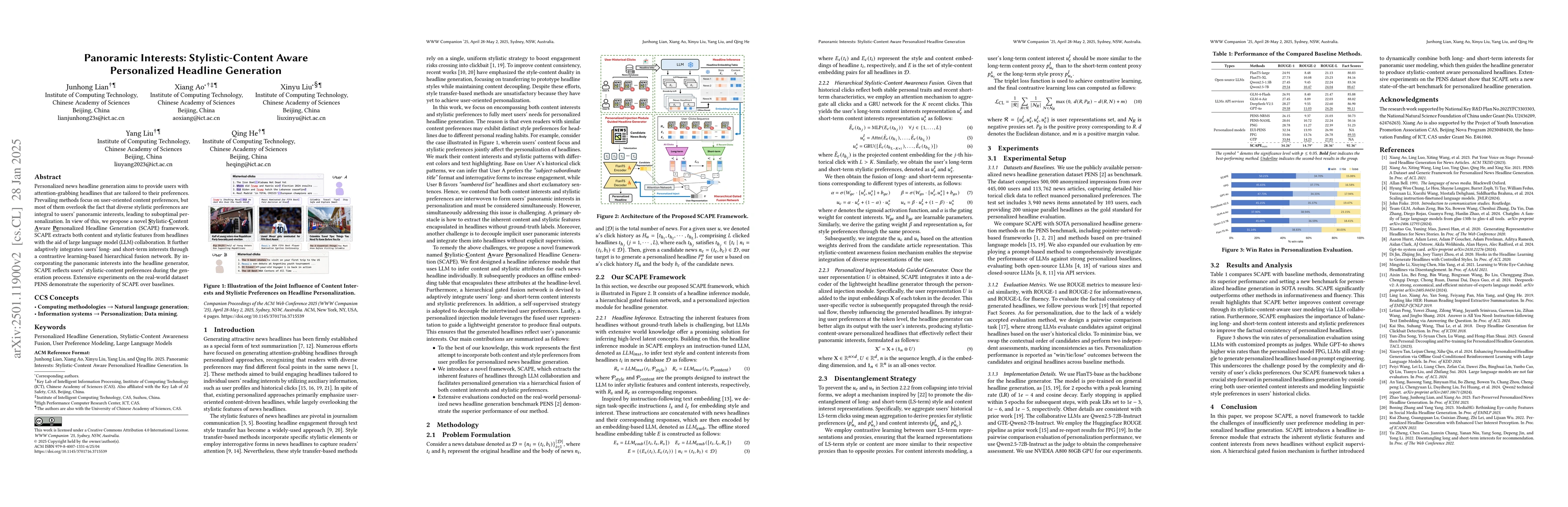 Thumbnail for Panoramic Interests: Stylistic-Content Aware Personalized Headline
  Generation
