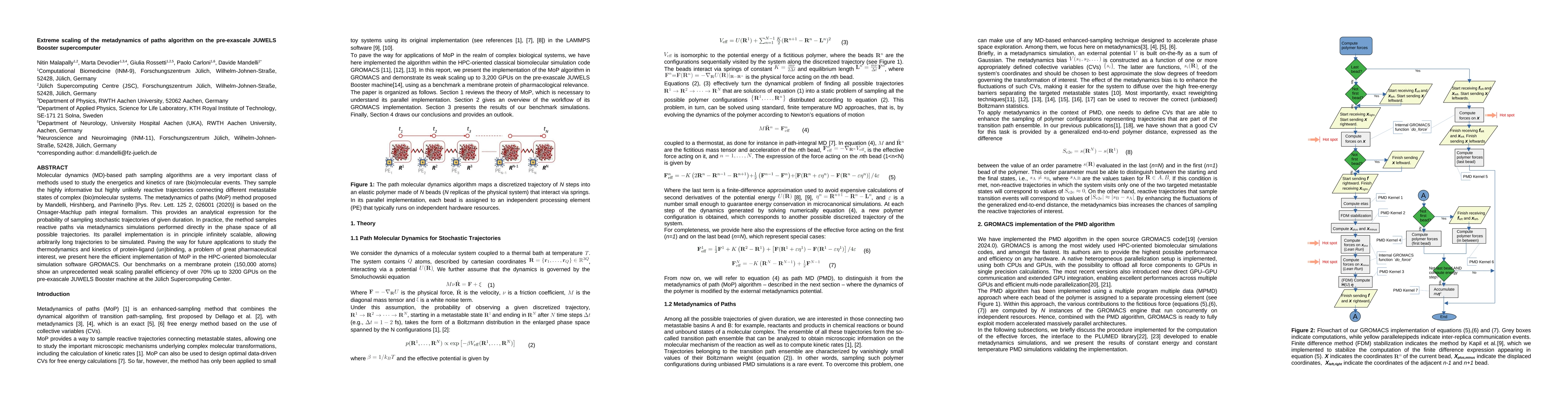 Thumbnail for Extreme scaling of the metadynamics of paths algorithm on the
  pre-exascale JUWELS Booster supercomputer