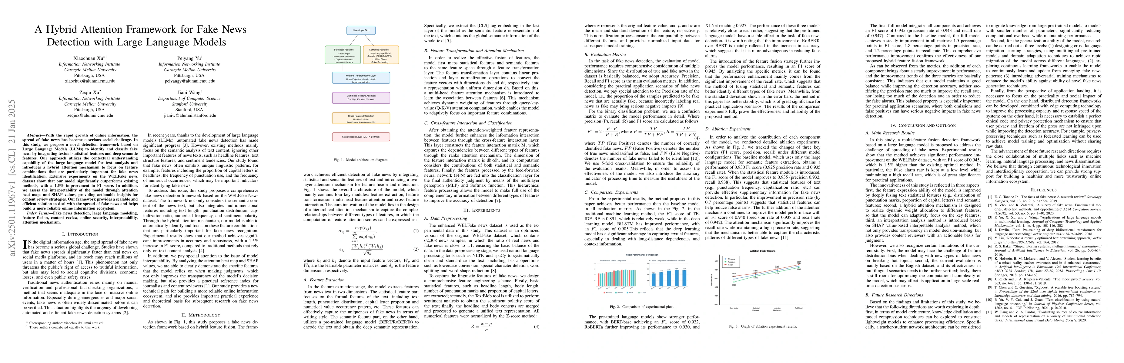 Thumbnail for A Hybrid Attention Framework for Fake News Detection with Large Language
  Models