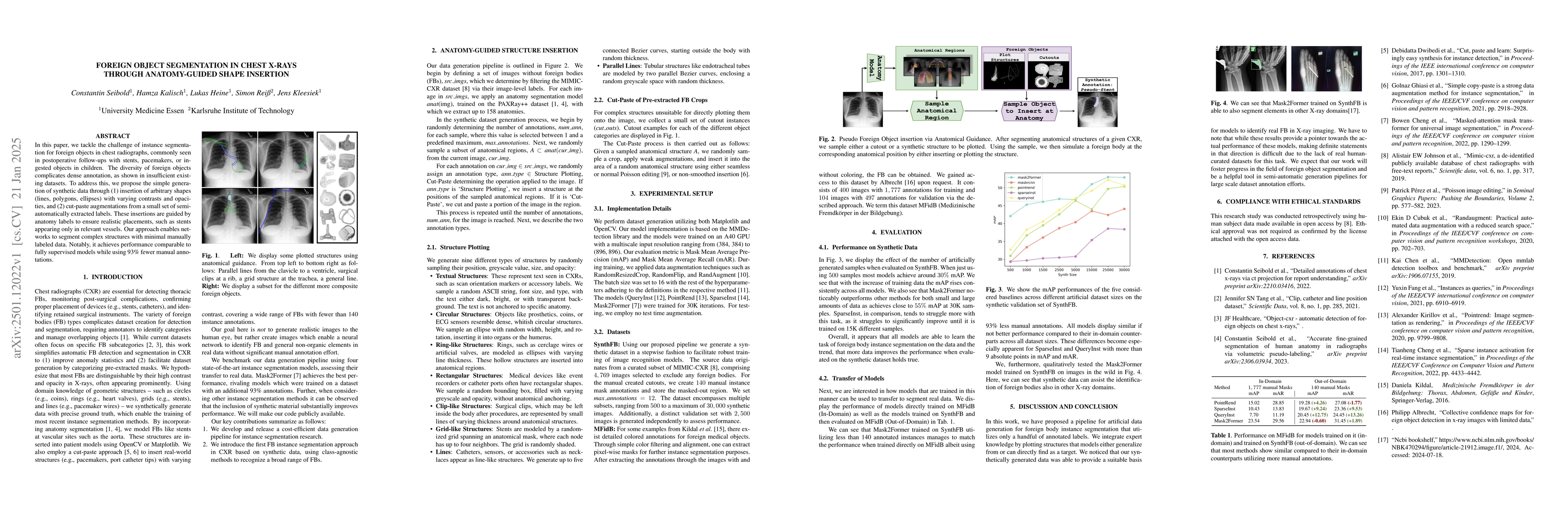 Thumbnail for Foreign object segmentation in chest x-rays through anatomy-guided shape
  insertion