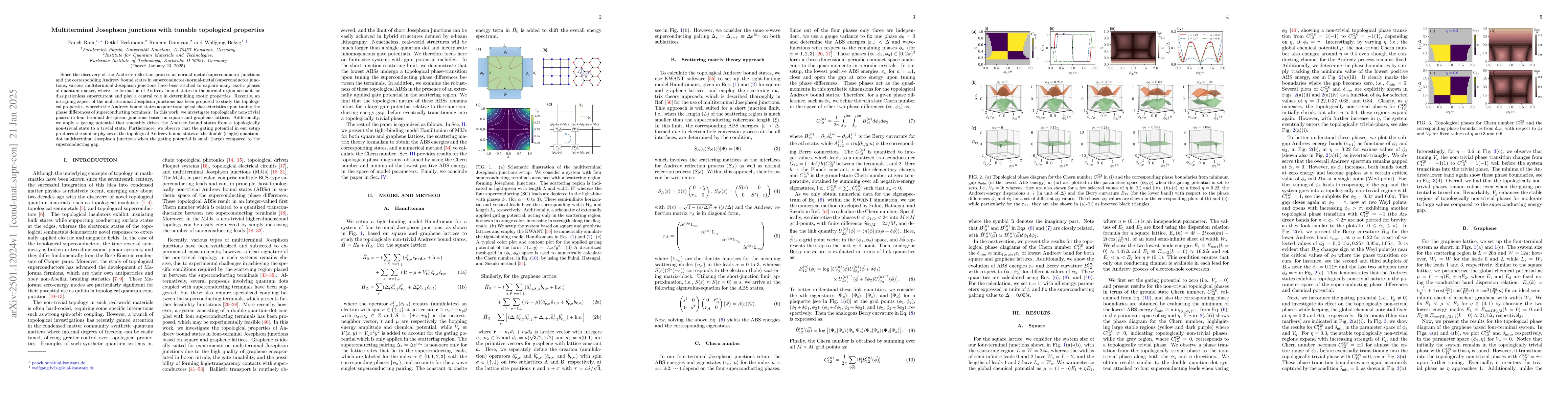 Thumbnail for Multiterminal Josephson junctions with tunable topological properties