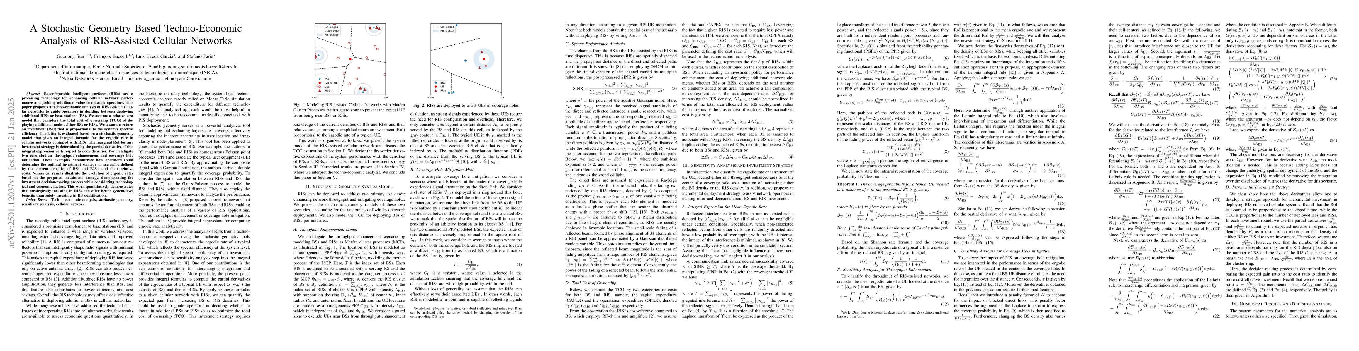 Thumbnail for A Stochastic Geometry Based Techno-Economic Analysis of RIS-Assisted
  Cellular Networks