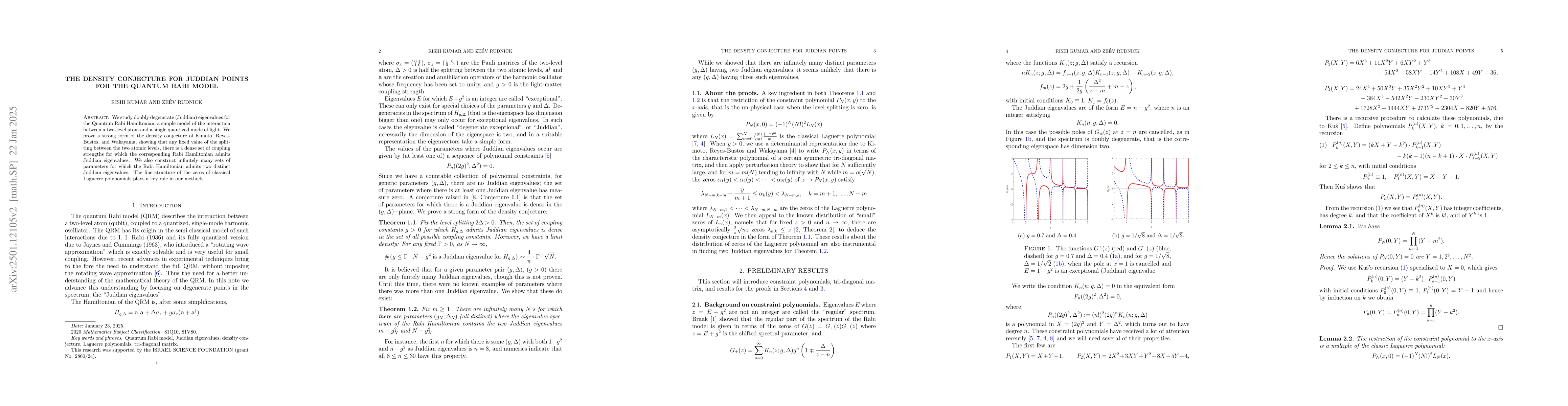 Thumbnail for The density conjecture for Juddian points for the quantum Rabi model
