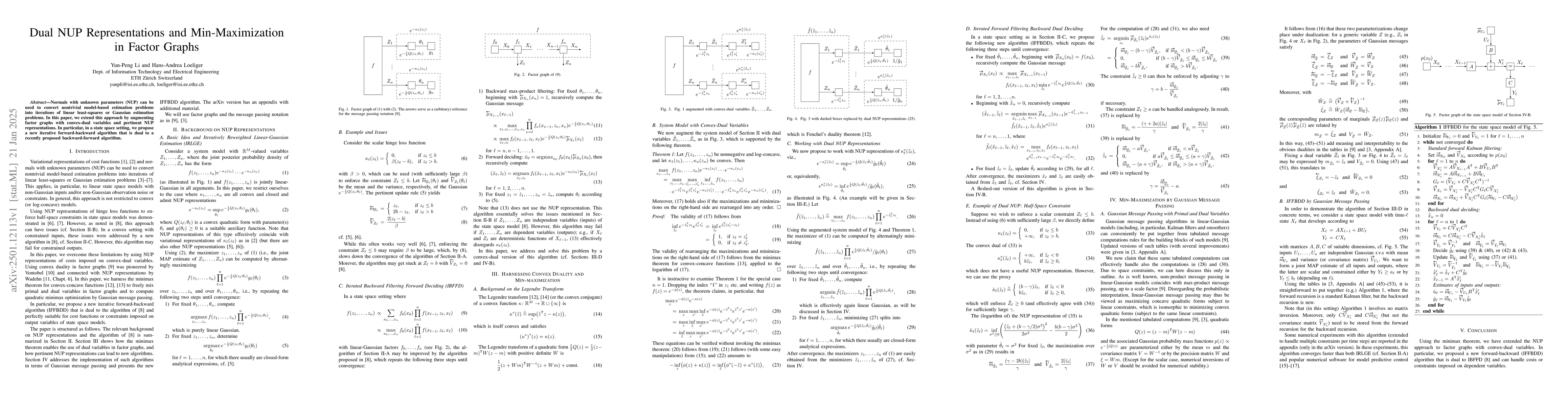 Thumbnail for Dual NUP Representations and Min-Maximization in Factor Graphs