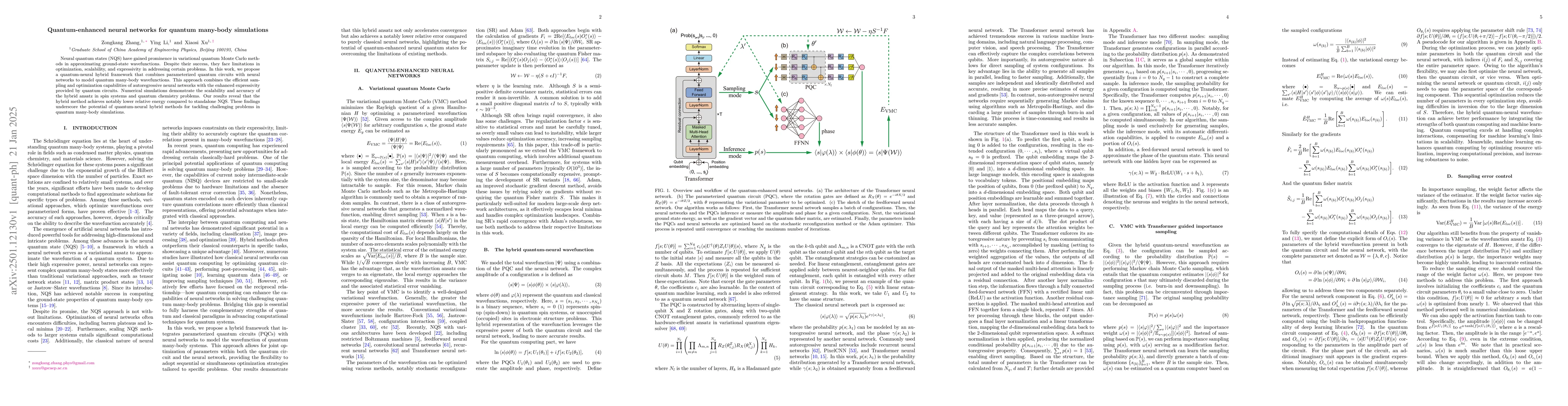 Thumbnail for Quantum-enhanced neural networks for quantum many-body simulations