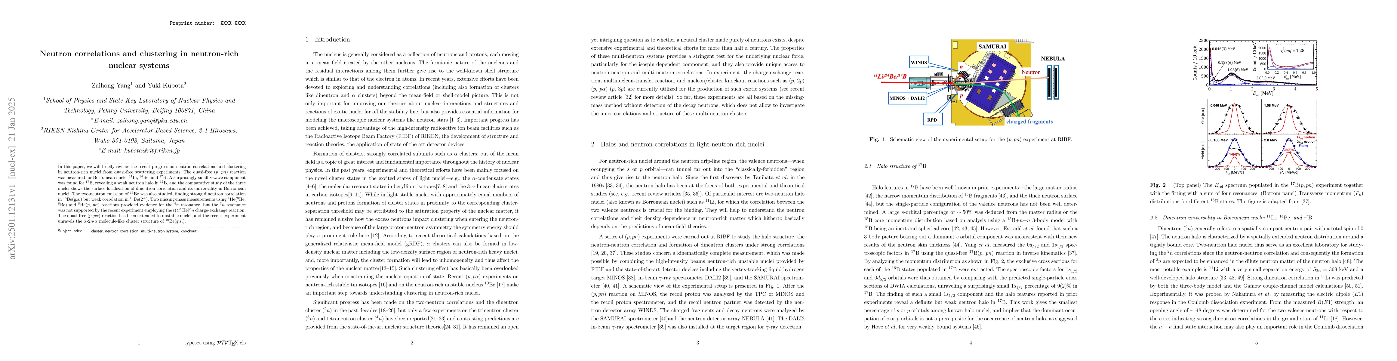 Thumbnail for Neutron correlations and clustering in neutron-rich nuclear systems