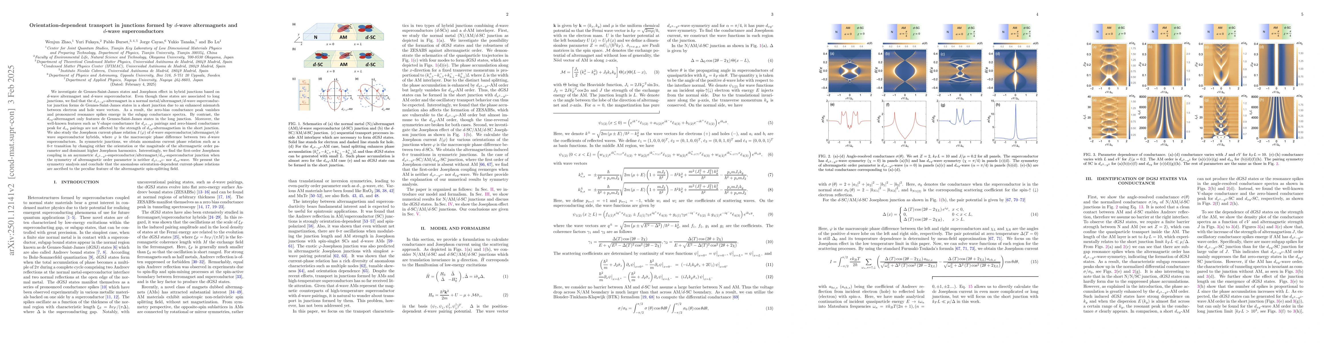 Thumbnail for Orientation dependent transport in junctions formed by $d$-wave
  altermagnets and $d$-wave superconductors