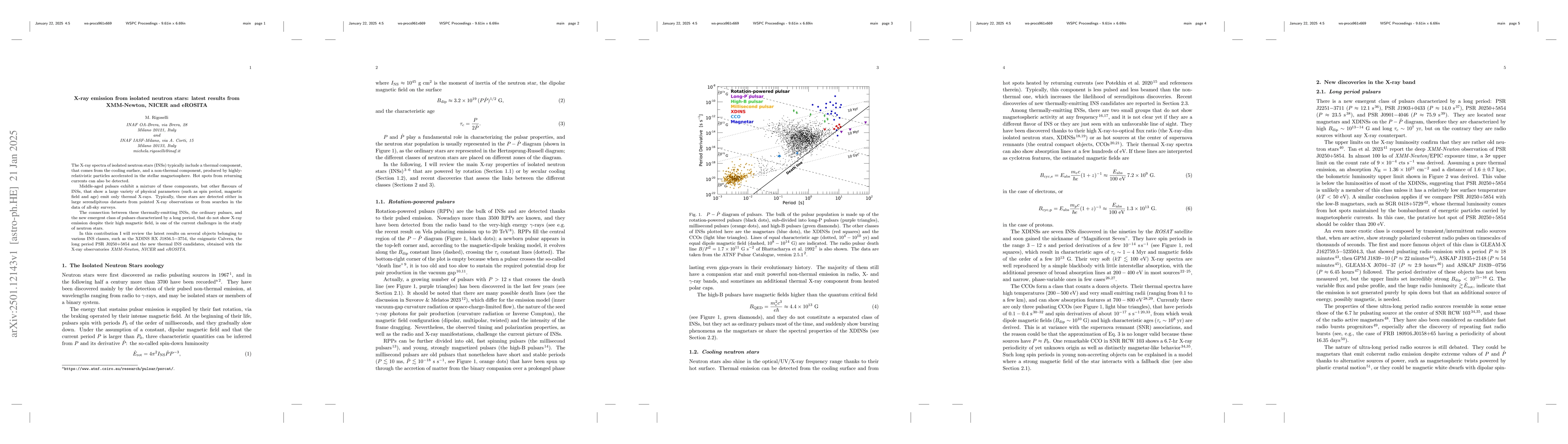 Thumbnail for X-ray emission from isolated neutron stars: latest results from
  XMM-Newton, NICER and eROSITA