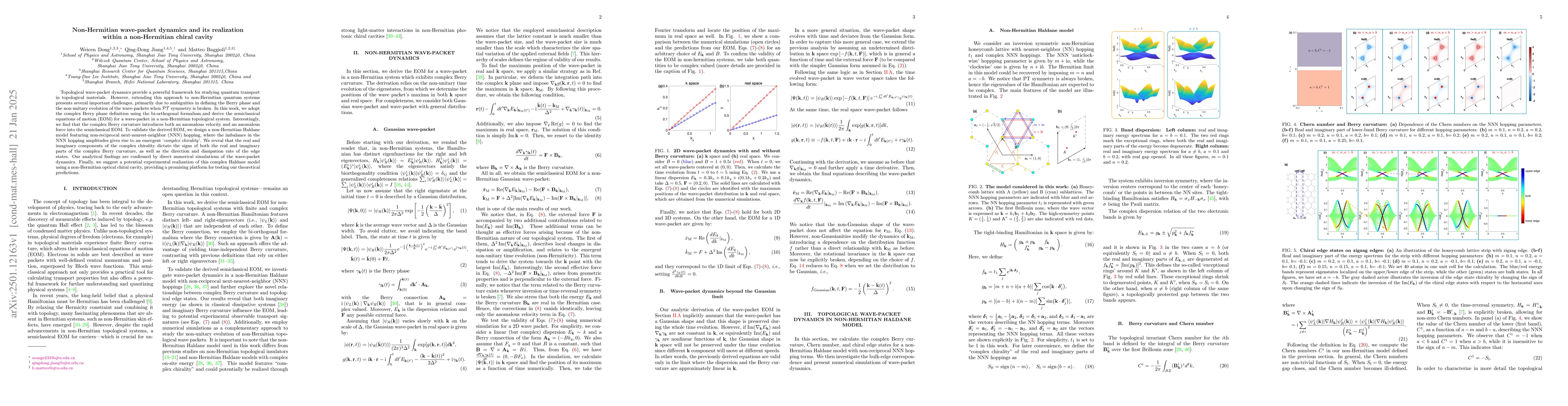 Thumbnail for Non-Hermitian wave-packet dynamics and its realization within a
  non-Hermitian chiral cavity