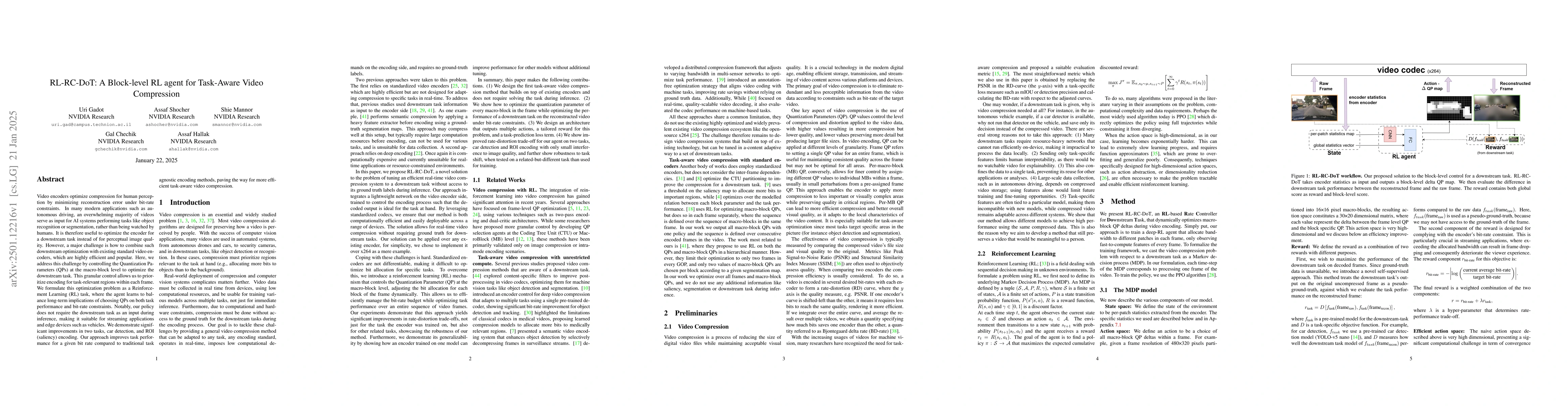 Thumbnail for RL-RC-DoT: A Block-level RL agent for Task-Aware Video Compression