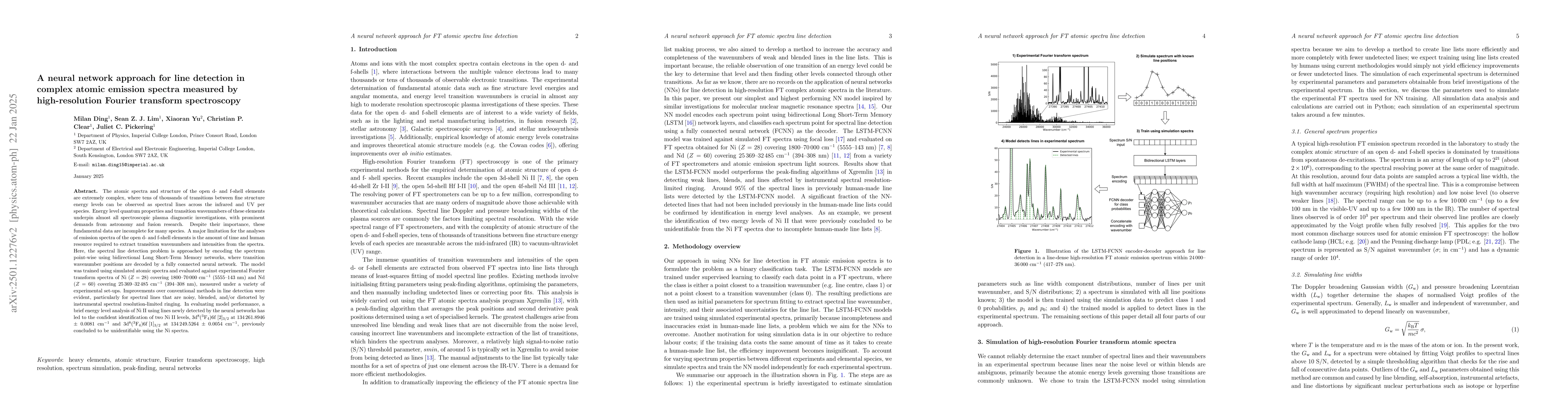 Thumbnail for A neural network approach for line detection in complex atomic emission
  spectra measured by high-resolution Fourier transform spectroscopy