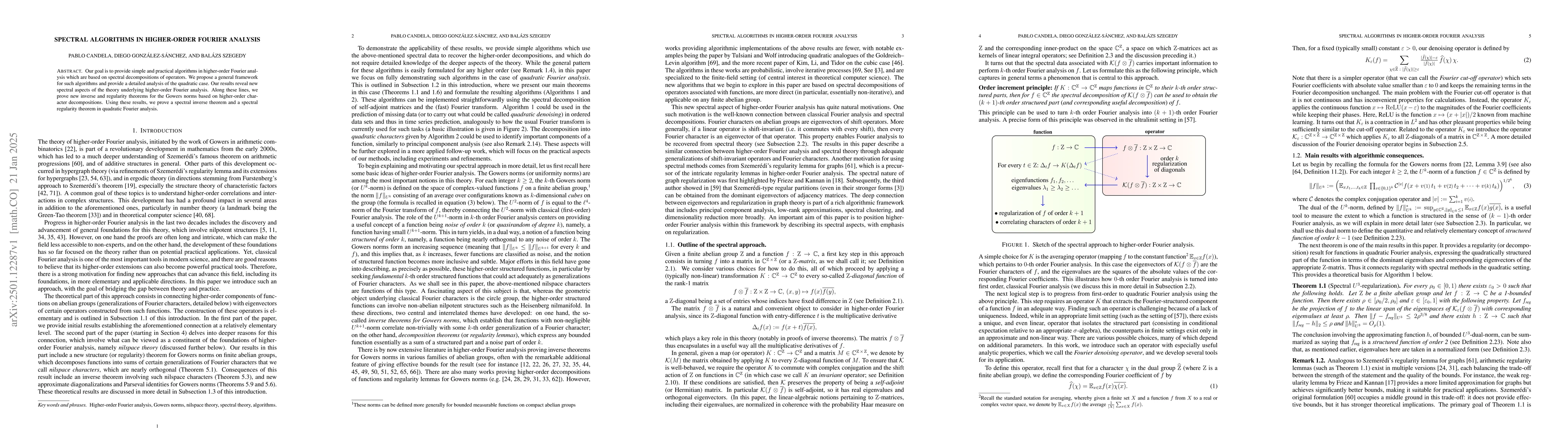Thumbnail for Spectral algorithms in higher-order Fourier analysis