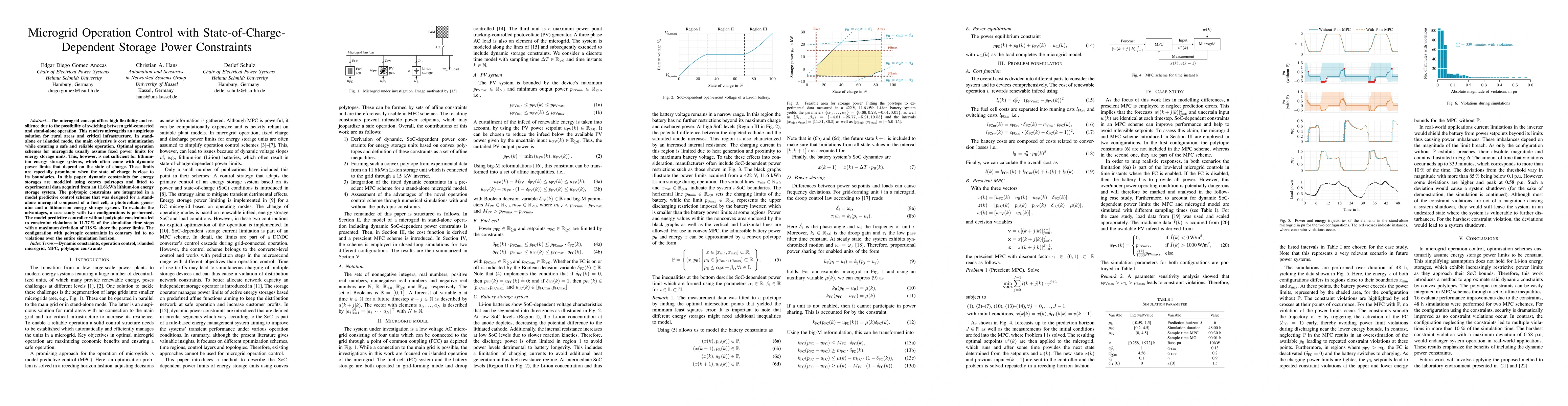 Thumbnail for Microgrid Operation Control with State-of-Charge- Dependent Storage
  Power Constraints