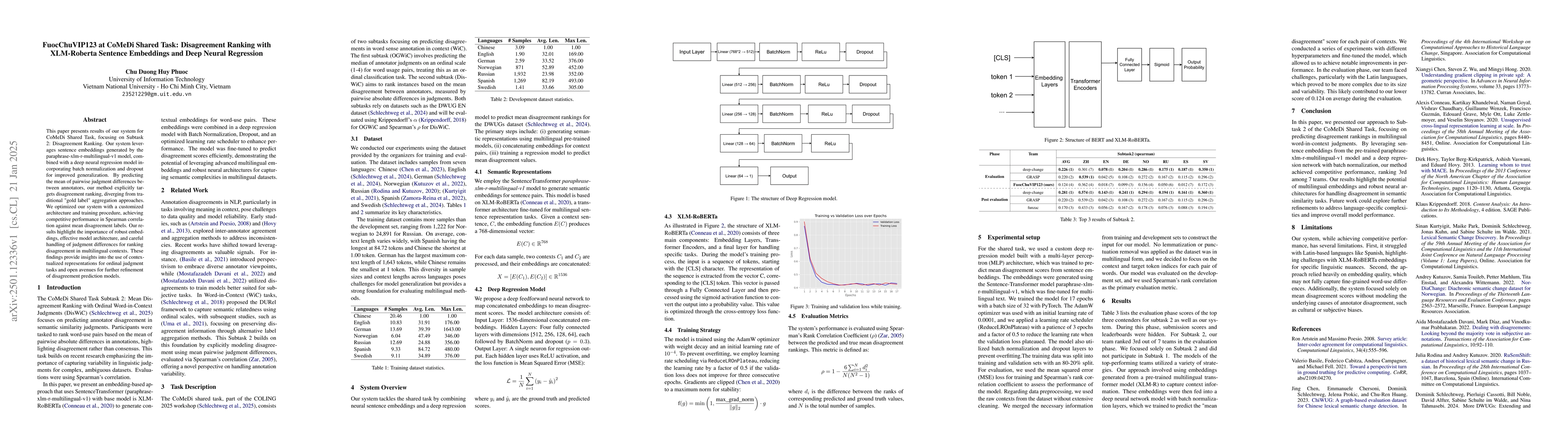 Thumbnail for FuocChuVIP123 at CoMeDi Shared Task: Disagreement Ranking with
  XLM-Roberta Sentence Embeddings and Deep Neural Regression