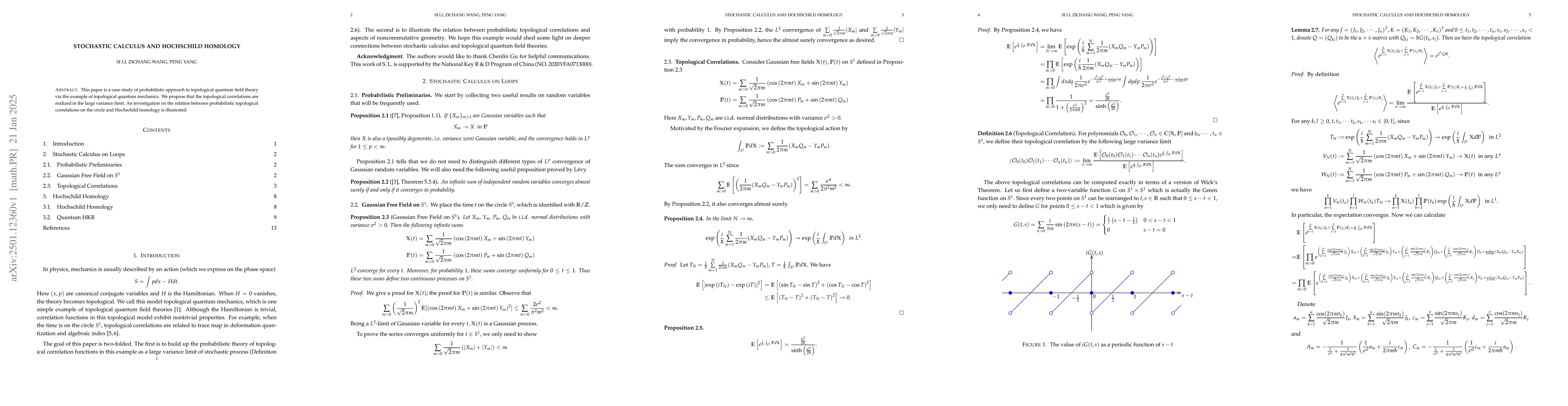 Thumbnail for Stochastic Calculus and Hochschild Homology