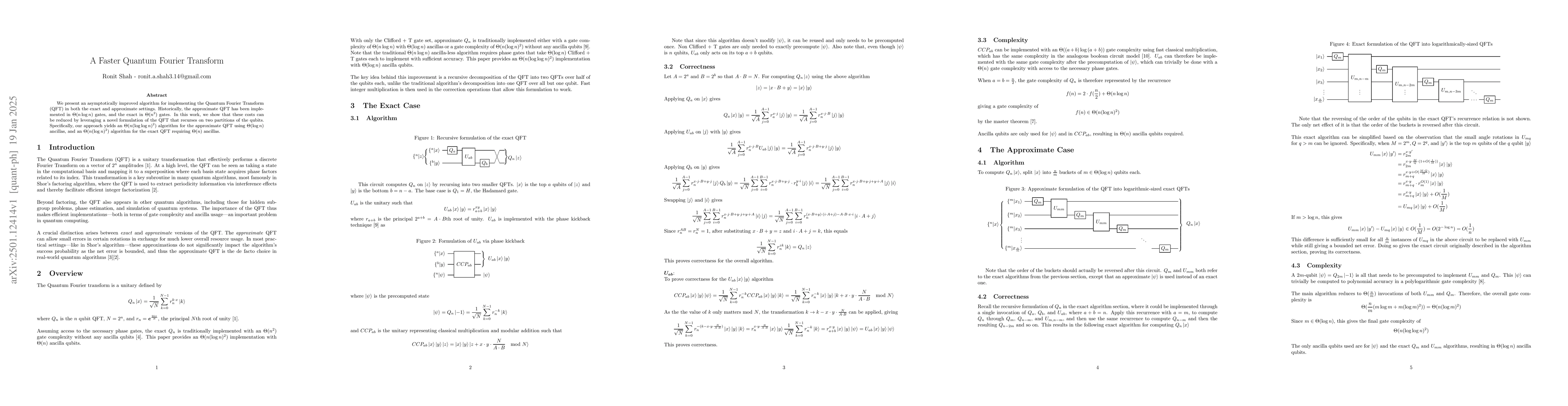 Thumbnail for A Faster Quantum Fourier Transform