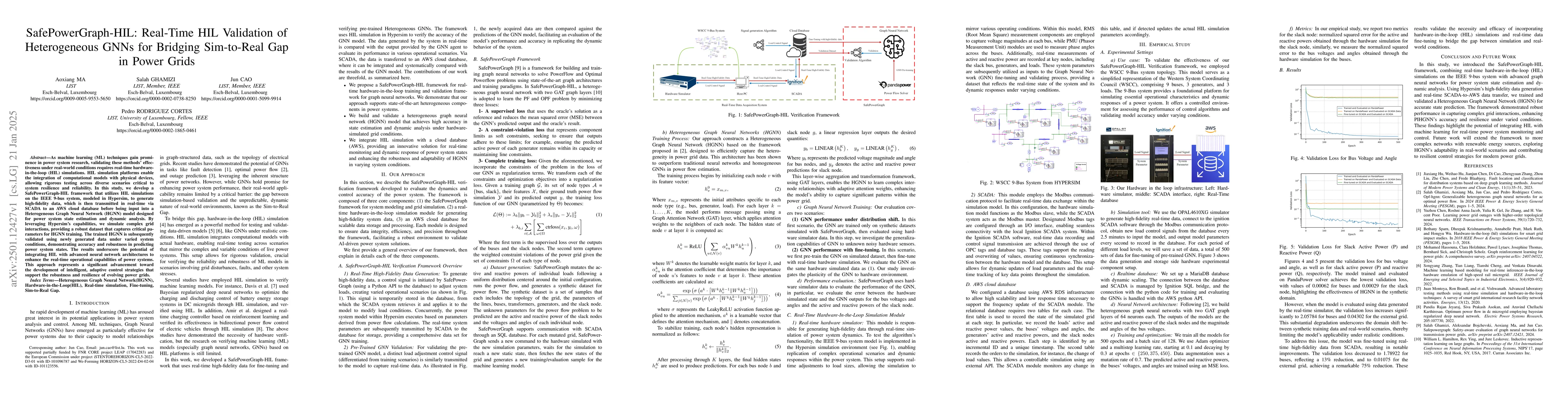 Thumbnail for SafePowerGraph-HIL: Real-Time HIL Validation of Heterogeneous GNNs for
  Bridging Sim-to-Real Gap in Power Grids