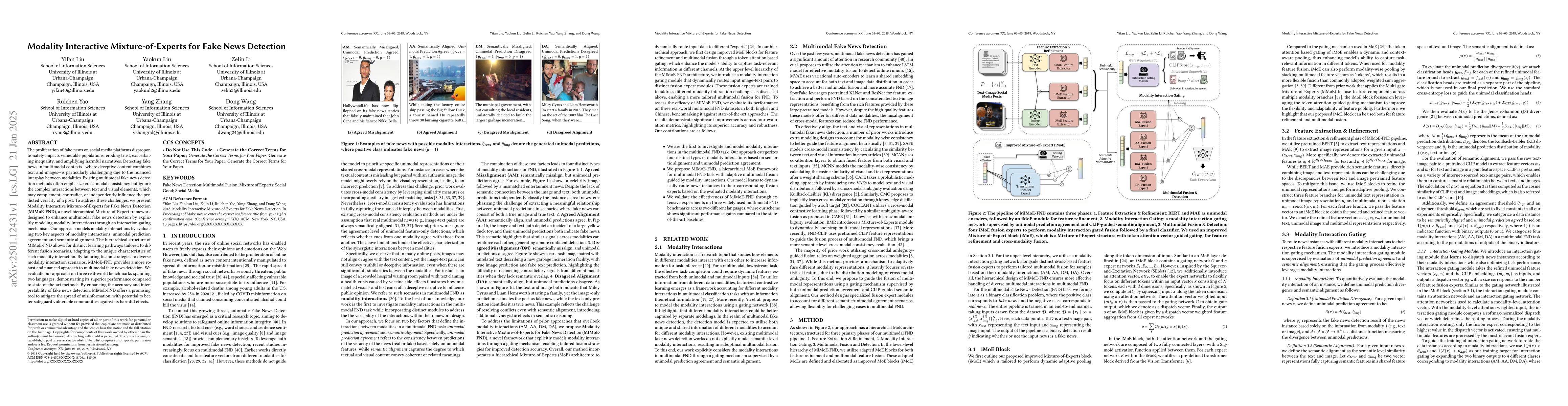 Thumbnail for Modality Interactive Mixture-of-Experts for Fake News Detection