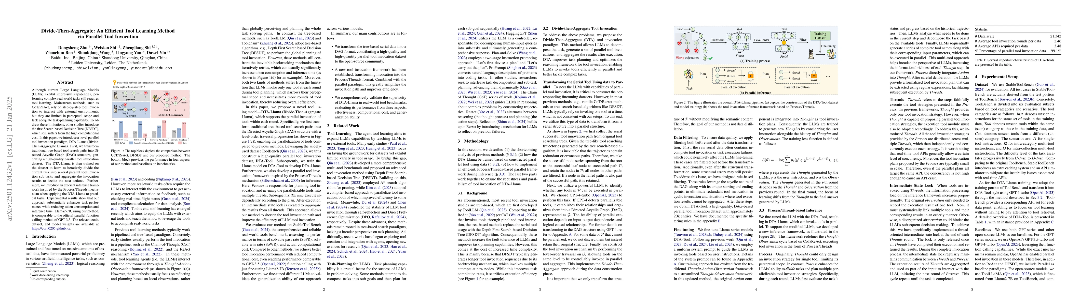 Thumbnail for Divide-Then-Aggregate: An Efficient Tool Learning Method via Parallel
  Tool Invocation