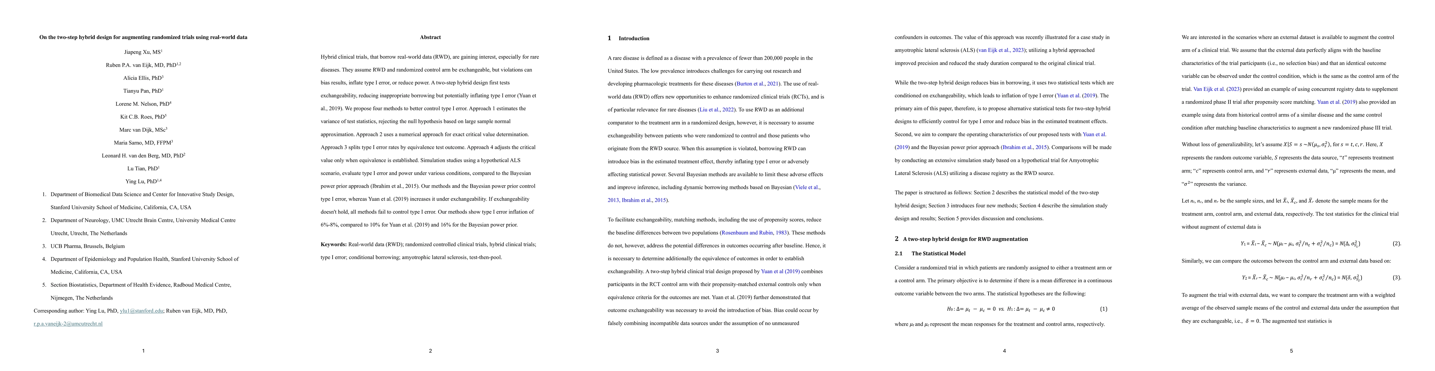 Thumbnail for On the two-step hybrid design for augmenting randomized trials using
  real-world data
